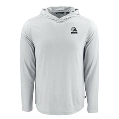 Cutter & Buck Coastline Epic Comfort Eco Recycled Long Sleeve Hooded T-Shirt - Cleveland Browns