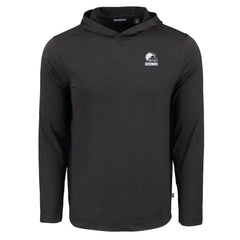 Cutter & Buck Coastline Epic Comfort Eco Recycled Long Sleeve Hooded T-Shirt - Cleveland Browns