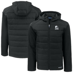 Cutter & Buck Big & Tall Evoke Hybrid Eco Softshell Recycled Full-Zip Hooded Jacket - Cleveland Browns