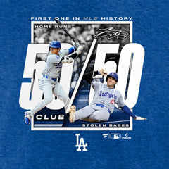 MLB Shohei Ohtani Los Angeles Dodgers Fanatics 50/50 Club T-Shirt