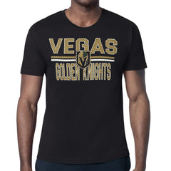 NHL Black Vegas Golden Knights Starter Mesh Look Team Name T-Shirt