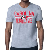 NHL Heather Gray Carolina Hurricanes Starter Mesh Look Team Name T-Shirt