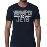 NHL Navy Winnipeg Jets Starter Mesh Look Team Name T-Shirt