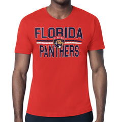 NHL Red Florida Panthers Starter Mesh Look Team Name T-Shirt