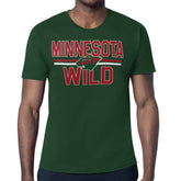 NHL Green Minnesota Wild Starter Mesh Look Team Name T-Shirt