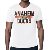 NHL White Anaheim Ducks Starter Mesh Look Team Name T-Shirt