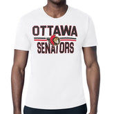 NHL White Ottawa Senators Starter Mesh Look Team Name T-Shirt