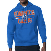 NHL Royal Edmonton Oilers Starter Mesh Look Team Name Logo Tri-Blend Pullover Hoodie