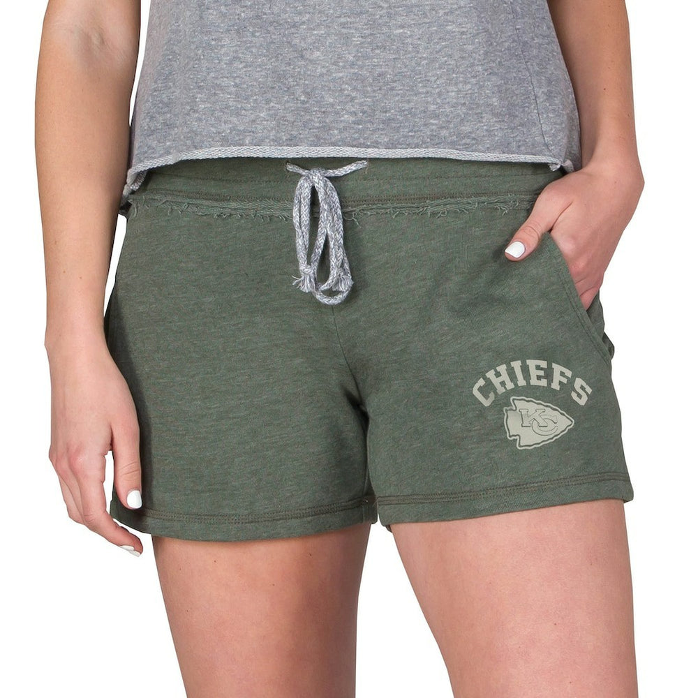 Concepts Sport Women's Mainstream French Terry Tri-Blend Shorts - Kansas City Chiefs