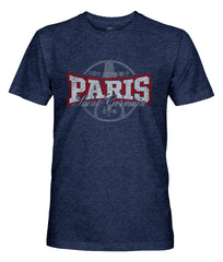 Paris Saint-Germain 1863FC Athletic Wordmark Vintage Tri-Blend T-Shirt - Navy