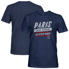 Paris Saint-Germain 1863FC Signage Vintage Tri-Blend T-Shirt - Navy