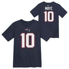 Drake Maye Preschool Player Name & Number T-Shirt - New England Patriots