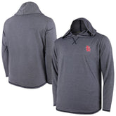 MLB St. Louis Cardinals Butter Stripe Tri-Blend Long Sleeve Hoodie T-Shirt - Navy
