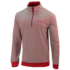 MLB Philadelphia Phillies Columbia Omni-Wick Even Lie Quarter-Zip Pullover Top