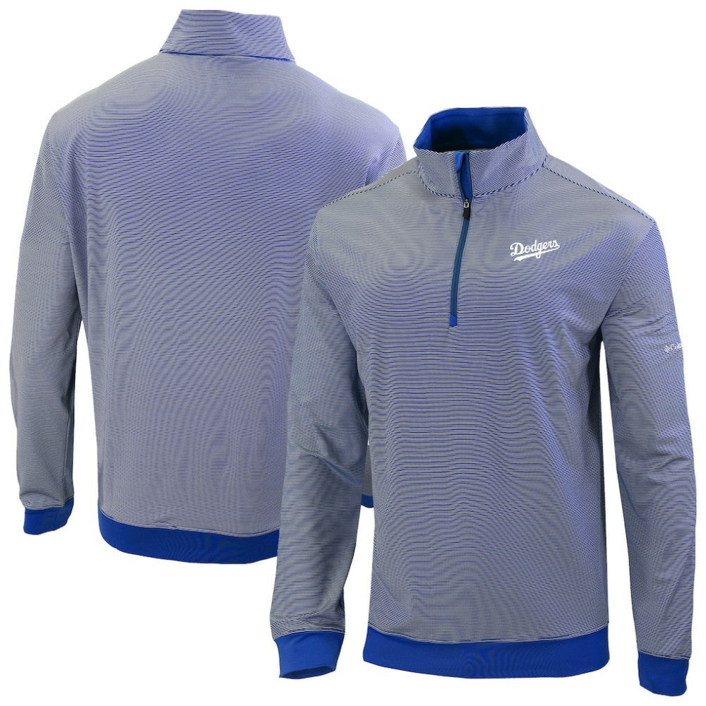 MLB Los Angeles Dodgers Columbia Omni-Wick Even Lie Quarter-Zip Pullover Top
