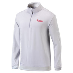 MLB Philadelphia Phillies Columbia Omni-Wick Even Lie Quarter-Zip Pullover Top