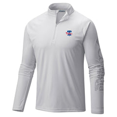 MLB Philadelphia Phillies Columbia Terminal Tackle Raglan Omni-Shade Quarter-Zip Pullover Top