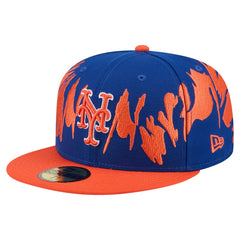 MLB New York Mets New Era Retro Pattern 59FIFTY Fitted Hat