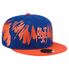 MLB New York Mets New Era Retro Pattern 59FIFTY Fitted Hat