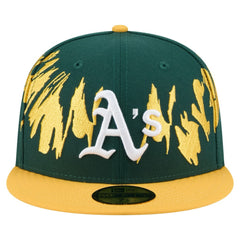 MLB Athletics New Era Retro Pattern 59FIFTY Fitted Hat