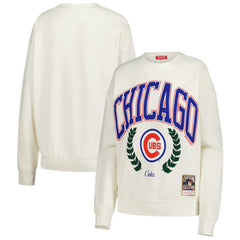 MLB Chicago Cubs Mitchell & Ness Women's Cooperstown Collection Laurel Pullover Sweatshirt