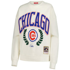 MLB Chicago Cubs Mitchell & Ness Women's Cooperstown Collection Laurel Pullover Sweatshirt