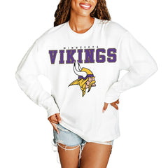 Gameday Couture Women's Big Goals Oversized Long Sleeve T-Shirt - Minnesota Vikings