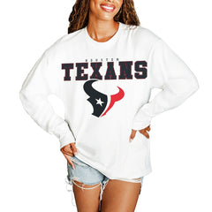 Gameday Couture Women's Big Goals Oversized Long Sleeve T-Shirt - Houston Texans