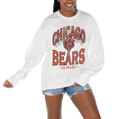 Gameday Couture Women's Time Out Oversized Long Sleeve T-Shirt - Chicago Bears