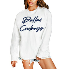 Gameday Couture Women's Classic Comeback Oversized Long Sleeve T-Shirt - Dallas Cowboys
