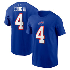 James Cook Name & Number T-Shirt - Buffalo Bills