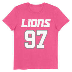 Aidan Hutchinson Girls Youth Player Name & Number T-Shirt - Detroit Lions