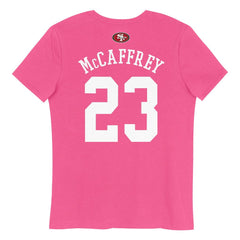 Christian McCaffrey Girls Youth Player Name & Number T-Shirt - San Francisco 49ers