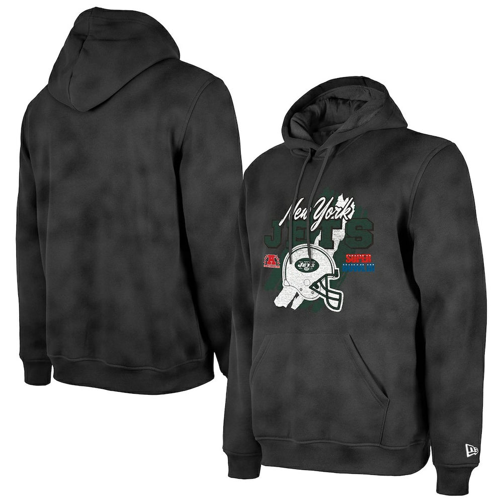 Identity Helmet Enzyme Washed Pullover Hoodie - New York Jets