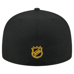 NHL Black Pittsburgh Penguins New Era State Stitch 59FIFTY Fitted Hat