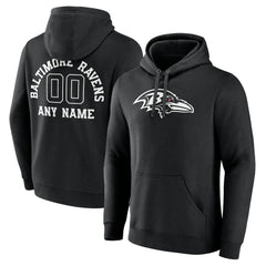 Personalized Name & Number Pullover Hoodie - Baltimore Ravens