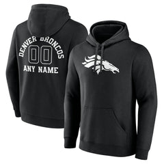 Personalized Name & Number Pullover Hoodie - Denver Broncos