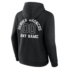 Personalized Name & Number Pullover Hoodie - Denver Broncos