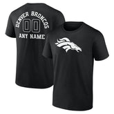 Personalized Name & Number Monochrome T-Shirt - Denver Broncos