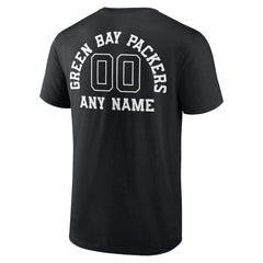 Personalized Name & Number Monochrome T-Shirt - Green Bay Packers