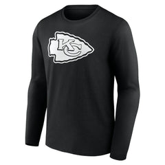 Personalized Name & Number Monochrome Long Sleeve T-Shirt - Kansas City Chiefs