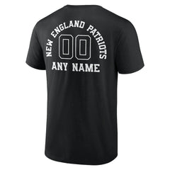 Personalized Name & Number Monochrome T-Shirt - New England Patriots