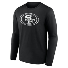 Personalized Name & Number Monochrome Long Sleeve T-Shirt - San Francisco 49ers