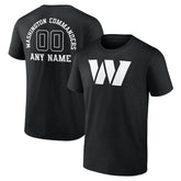 Personalized Name & Number Monochrome T-Shirt - Washington Commanders