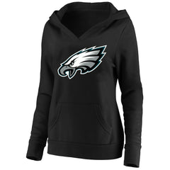 Women's Plus Size V-Neck Pullover Hoodie - Philadelphia Eagles