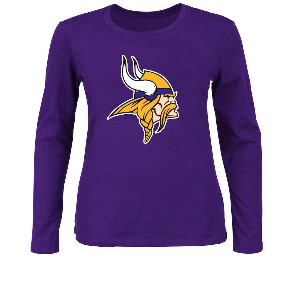 Women's Plus Size Long Sleeve T-Shirt - Minnesota Vikings