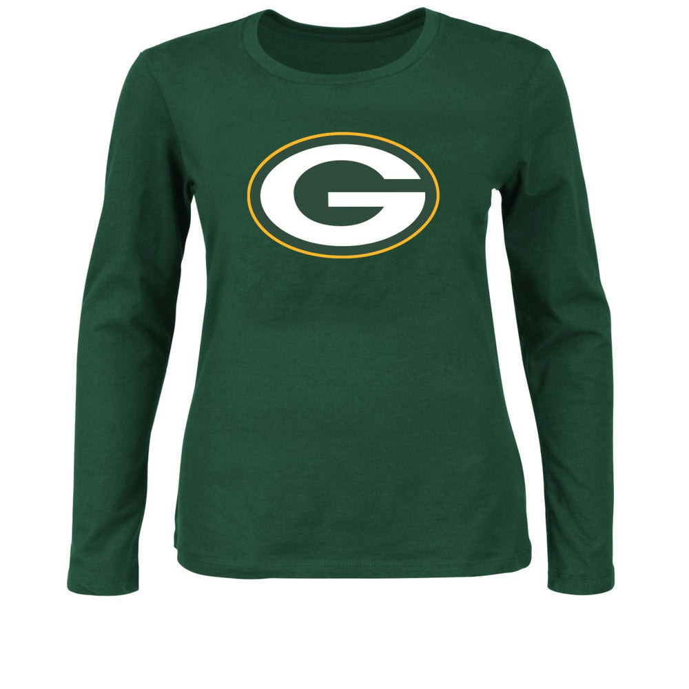 Women's Plus Size Long Sleeve T-Shirt - Green Bay Packers