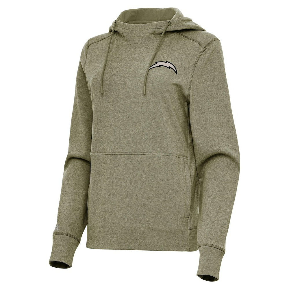 Antigua Women's Justice Pullover Hoodie - Los Angeles Chargers