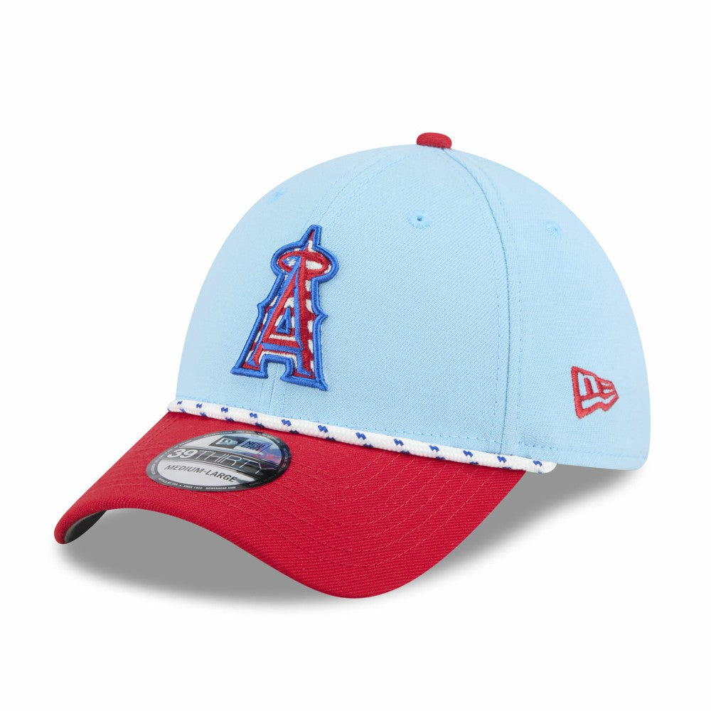 MLB Los Angeles Angels New Era 2025 Fourth of July 39THIRTY Flex Hat