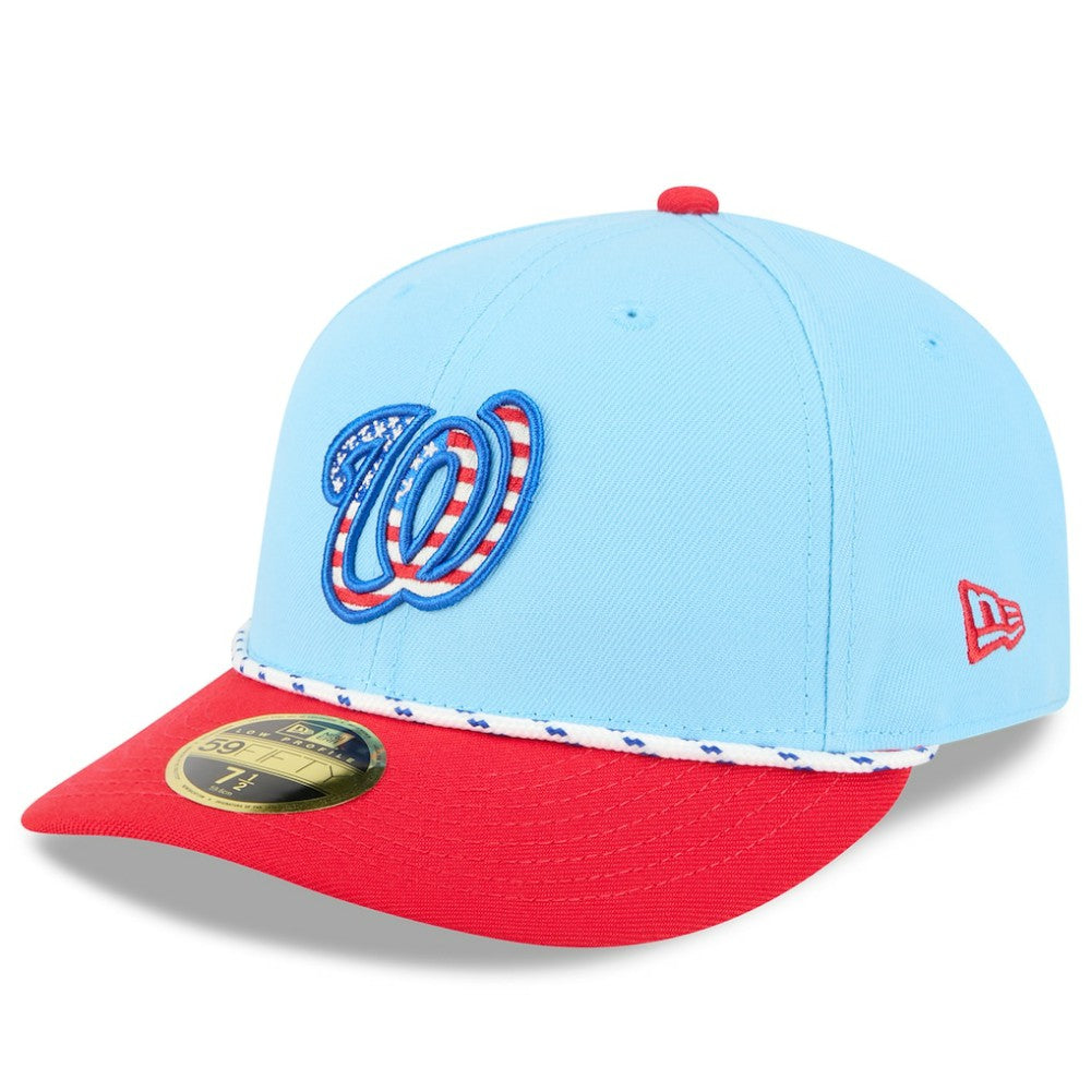 MLB Washington Nationals New Era 2025 Fourth of July Low Profile 59FIFTY Fitted Hat